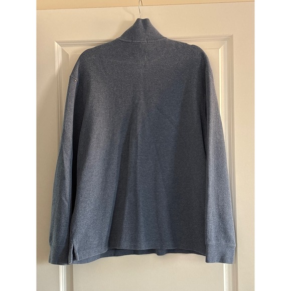 Polo Ralph Lauren Men's Blue Cotton 1/4 Zip Pullover Sweater Size L - Picture 3 of 5